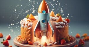 Rocket in a Cake